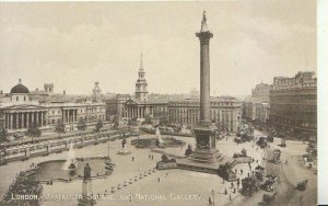 London Postcard - Trafalgar Square and National Gallery - Ref TZ9760