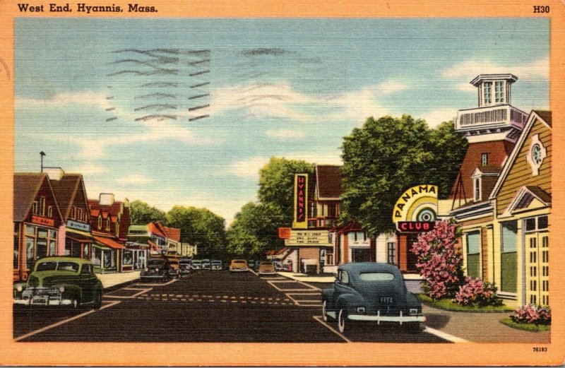 Massachusetts Hyannis West End 1950