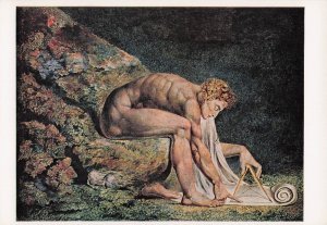William Blake Newton Tate Gallery Painting Postcard