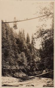RP: NORTH VANCOUVER, B.C., 1900-10s; Suspension Bridge, Capilano Canyon
