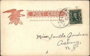 Washington New Jersey NJ West Washington Ave c1905 Postcard
