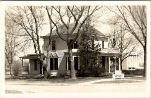 RPPC Abilene Kansas Eisenhower Home Real Photo Postcard W7