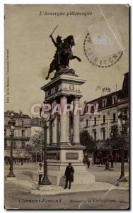 Old Postcard Clermont Ferrand Monument Vercingetorix