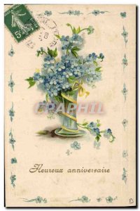 Old Postcard Fantasy Flowers