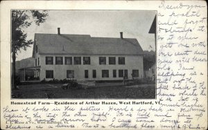 West Hartford Vermont VT Arthur Hazen Homestead Farm c1910 Vintage Postcard