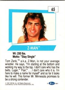 1991 WCW Wrestling Card Z-Man Tom Zenk sk21243