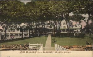 Boothbay Harbor ME Oake Grove Hotel Postcard