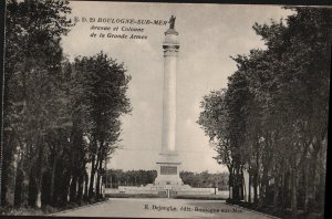 Boulogne-Sur-Mer - Avenue et Colonne de la Frande Armee  PC