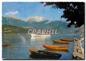 Modern Postcard Lake Annecy The Boat La Belle Etoile