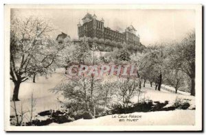 Old Postcard The Caux Palace Hotel in winter