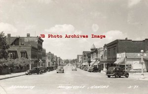 KS, Marysville, Kansas, RPPC, Broadway, Business Section, LL Cook Photo No D-71