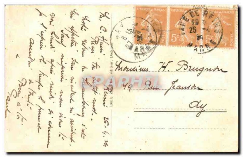 Old Postcard Diekirch Vue Prize of the Hardt