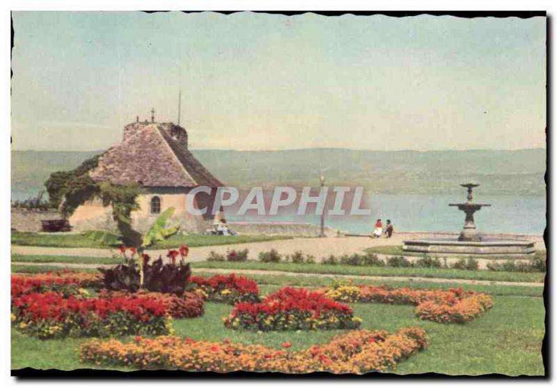 Modern Postcard Thonon The Garden and the gate