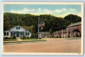 Gatlinburg Tennessee Postcard E.B. & MRS. G. P. Reagan's Cottage c1940 Signage