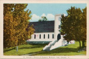 St. George's Church of England McAdam NB New Brunswick Unused PECO Postcard G49