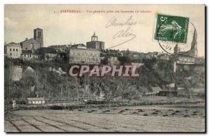 Parthenay Old Postcard General view taken Garennes