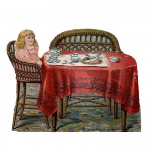 McLaughlin's XXXX Coffee - Antique Victorian Die-Cut Trade Card