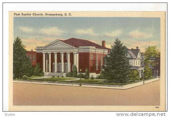 First Baptist Church,Orangeburg,  South Carolina,30-40s