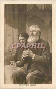 Postcard Old Poor old syrup Mouard Phamarcie Lagny