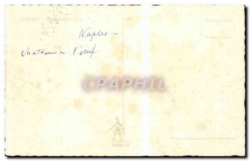 Old Postcard Italy Napoli italia Chateau de l & # 39oeuf