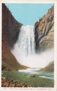 Great Falls from Below Yellowstone National Park