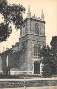 TAUNTON, MA Massachusetts  UNITARIAN CHURCH  Bristol Co   c1940's B&W Postcard