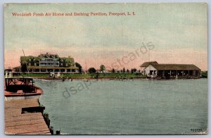 K45/ Freeport Long Island New York Postcard c1910 Woodcleft Pavilion 76