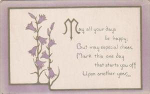 May All Your Days Be Happy With Purple Flowers