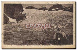 Old Postcard The white glacier Refuge Tuckett built by the French Alpine Club