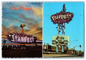 1973 Star Dust Hotel Restaurant & Shows Multiview Las Vegas Nevada NV Postcard