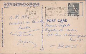Canada The Chateau de Ramezay Montreal Linen Postcard C203