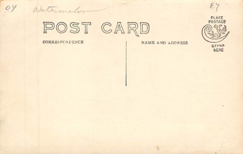 Watermelon Real Photo Unused 