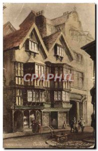 Old Postcard The Cavaliers House in Fore Street Exeter