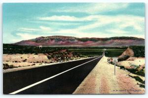 Postcard NM Albuquerque Route 66 Road Sign Entering Rio Grande Valley R34