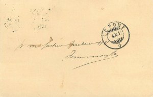 Switzerland correspondence stationery post card 1911 Le Pont - Le Sentier Vaud 