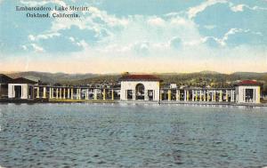 Oakland California Lake Merritt Embarcadero Antique Postcard J74647