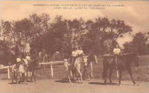 Colorado Loretto Horseback Riding A Favorite Sport of Camp Hei Lo Campers Cam...