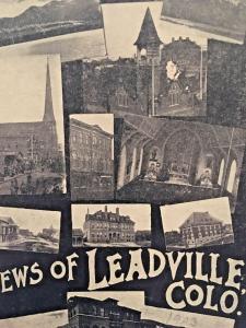 Postcard  1908 Multi-Views of Leadville, CO.   Y6