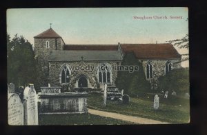 TQ3422 - Sussex - St. Mary's Parish Church in Slaugham Village - postcard