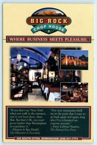 BIRMINGHAM, Michigan MI ~ Roadside BIG ROCK CHOP & Brew House 4x6 Postcard