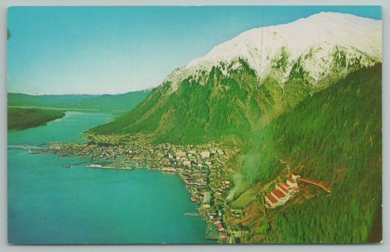 Juneau Alaska~Along Gastineau Channel In Tongass Nat'l Forest~Vintage Postcard