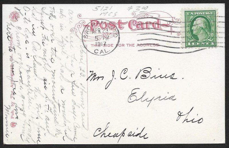 Elks Building Sacramento California Used c1917