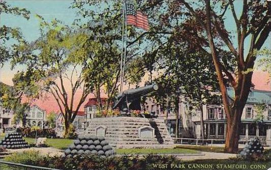 Connecticut Stamford West Park Cannon