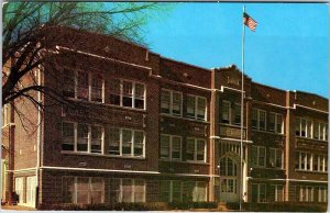 Postcard SCHOOL SCENE Caldwell Kansas KS AK3273
