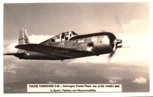 RPPC Photo Vultee Vanguard US Army Air Force WWII Aircraft Fighter