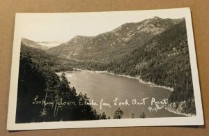 VINTAGE RPPC POSTCARD UNUSED LOOKING DOWN ELWHA FROM LOOKOUT POINT, WASHINGTON