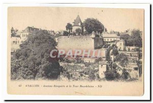 Avallon Old Postcard Ancient walls and tower Beurdelaine