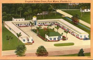 Florida Fort Myers Tropical Palms Court