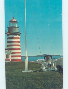 Chrome LIGHTHOUSE SCENE Lubec Maine ME AH4877