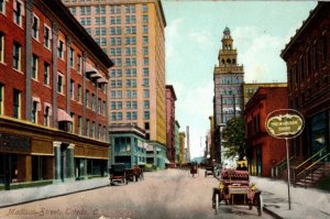 Circa 1910 Madison Street Toledo OH Vintage Postcard P40E